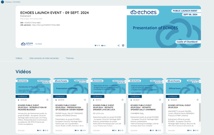 New social network opened for ECHOES: Canal U