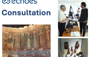 The ECHOES Consultation - image of 3D scan, fresco and pottery