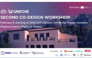 UNICHE Co-design Workshop: XR technologies - banner with border