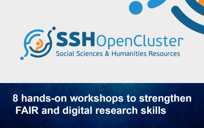 SSH MarketPlace 8 hands-on workshops to strengthen FAIR and digital research skills - banner