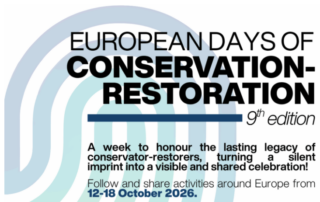 European Days of Conservation-Restoration 2026 banner