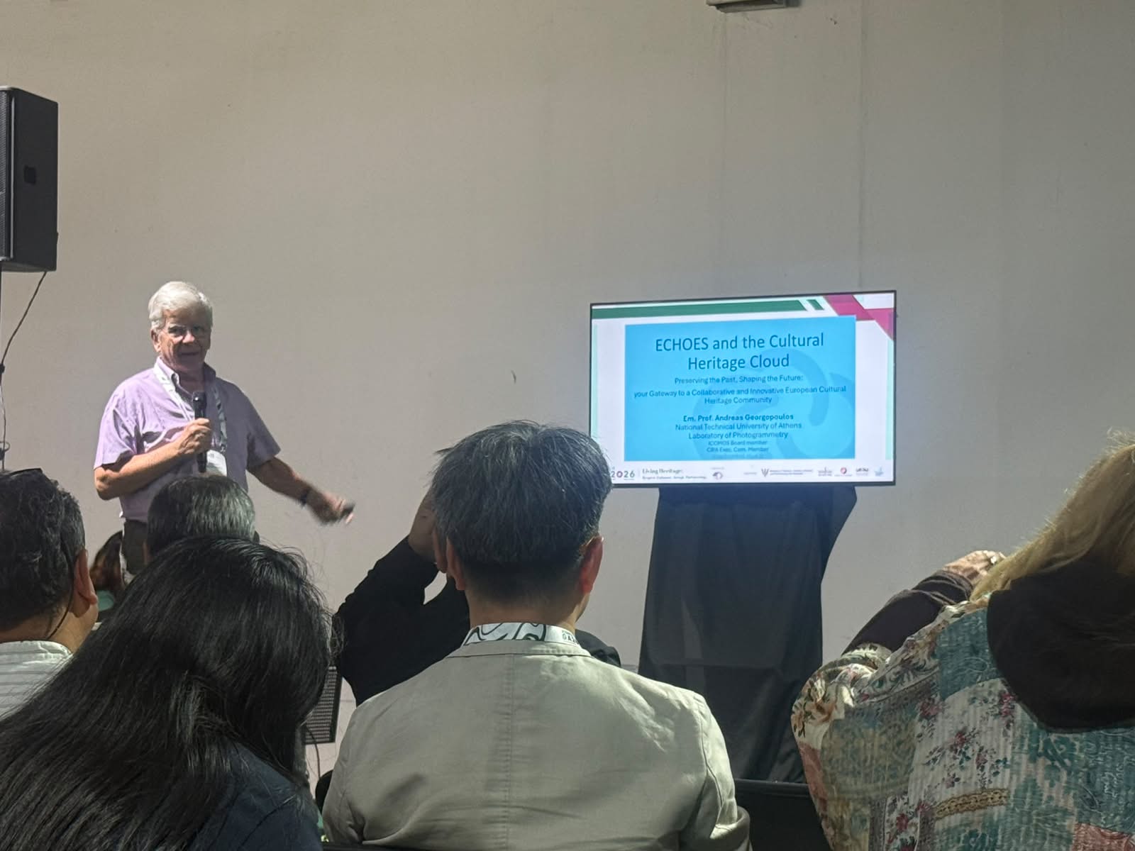 Andreas Georgopoulos (ICOMOS Lead Senior Scientist) presenting at ICOMOS Triennial GA Malaysia 20-Oct-2026