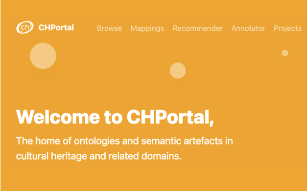 Screenshot from CHPortal